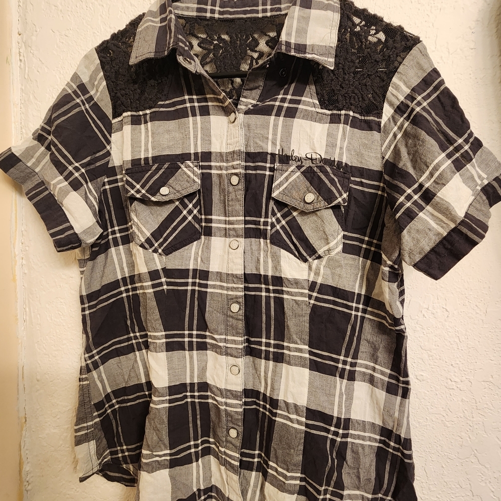 Harley Davidson button up shirt